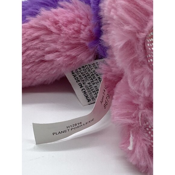 Ganz Planet Posh Lexie Husky dog 8" plush Pink Purple w Tag - Picture 5 of 8